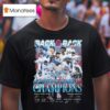 Back Back National League Champions Los Angeles Dodgers Signatures T Shirt