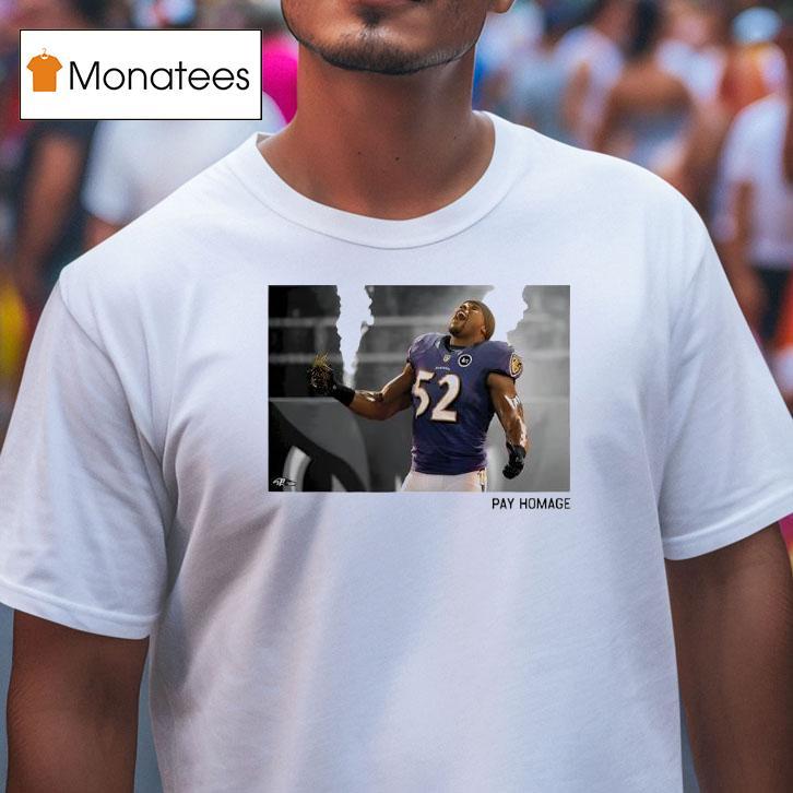 Baltimore Ravens Ray Lewis Homage Ash T Shirt Baltimore Ravens Ray Lewis Homage Ash T Shirt