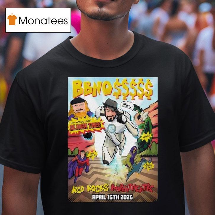 Bbno April Red Rocks Amphitheatre Morrison T Shirt Bbno April Red Rocks Amphitheatre Morrison T Shirt