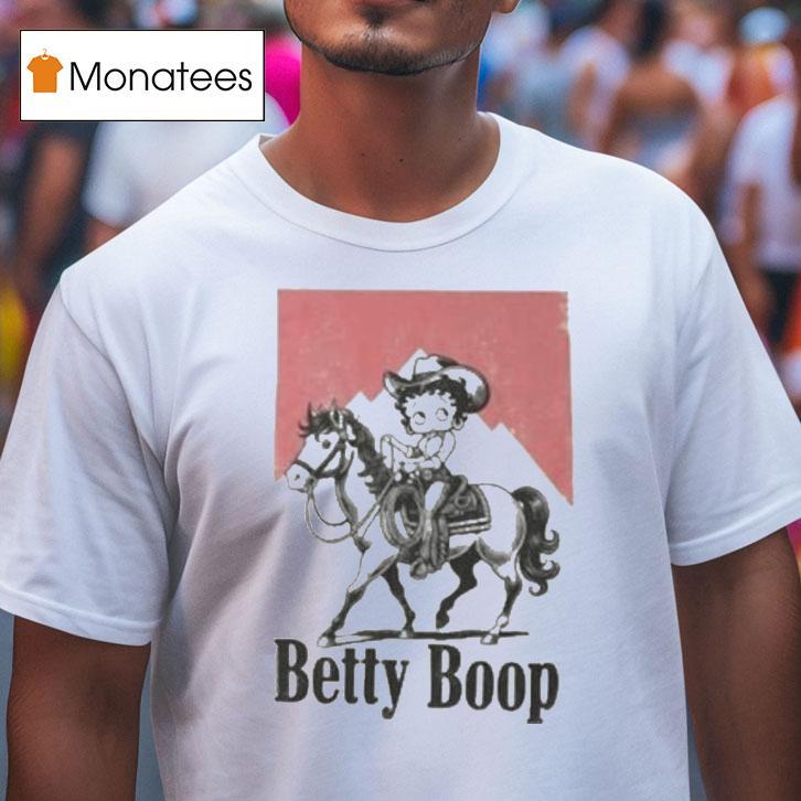 Betty Boop Riding Horse Marlboro Cigarettes T Shirt Betty Boop Riding Horse Marlboro Cigarettes T Shirt