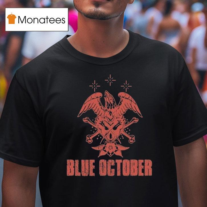 Blue October Heart X Eagle T Shirt Blue October Heart X Eagle T Shirt