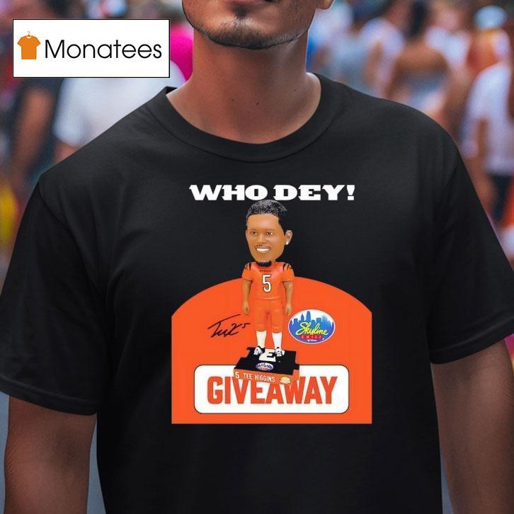 Bobblehead Who Dey Jake Browning Cincinnati Bengals Signature T Shirt Bobblehead Who Dey Jake Browning Cincinnati Bengals Signature T Shirt