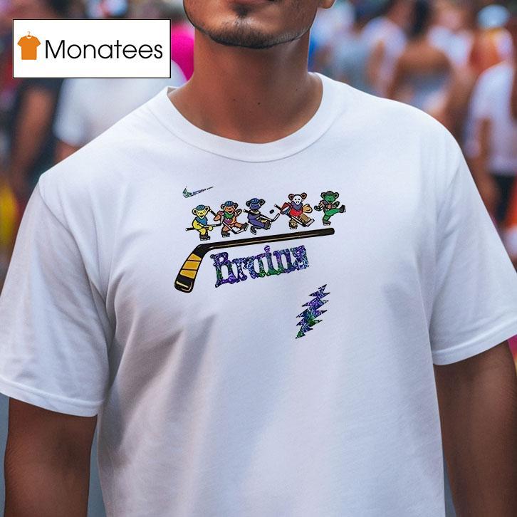 Boston Bruins Grateful Dead Bears Night T Shirt Boston Bruins Grateful Dead Bears Night T Shirt