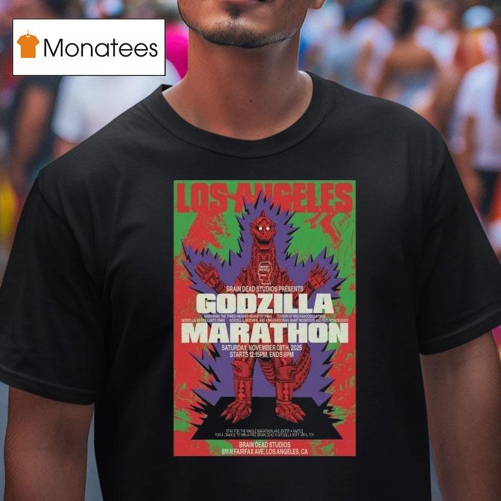 Brain Dead And Godzilla Day Los Angeles California Nov T Shirt Brain Dead And Godzilla Day Los Angeles California Nov T Shirt
