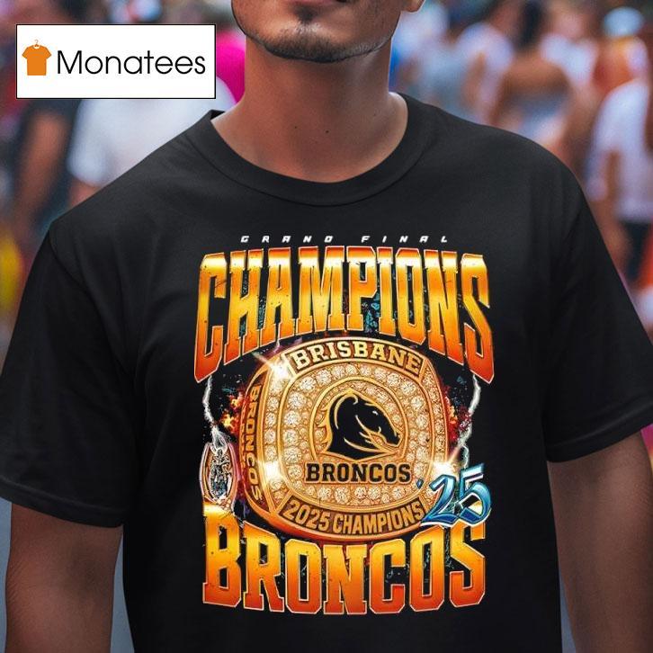 Brisbane Broncos Nrl Ring T Shirt Brisbane Broncos Nrl Ring T Shirt