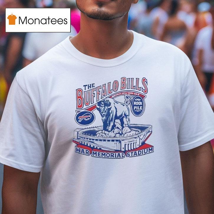 Buffalo Bills Homage War Memorial Stadium T Shirt Buffalo Bills Homage War Memorial Stadium T Shirt
