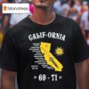 California Pacific Ocean West Coast Occult Knife T Shirt