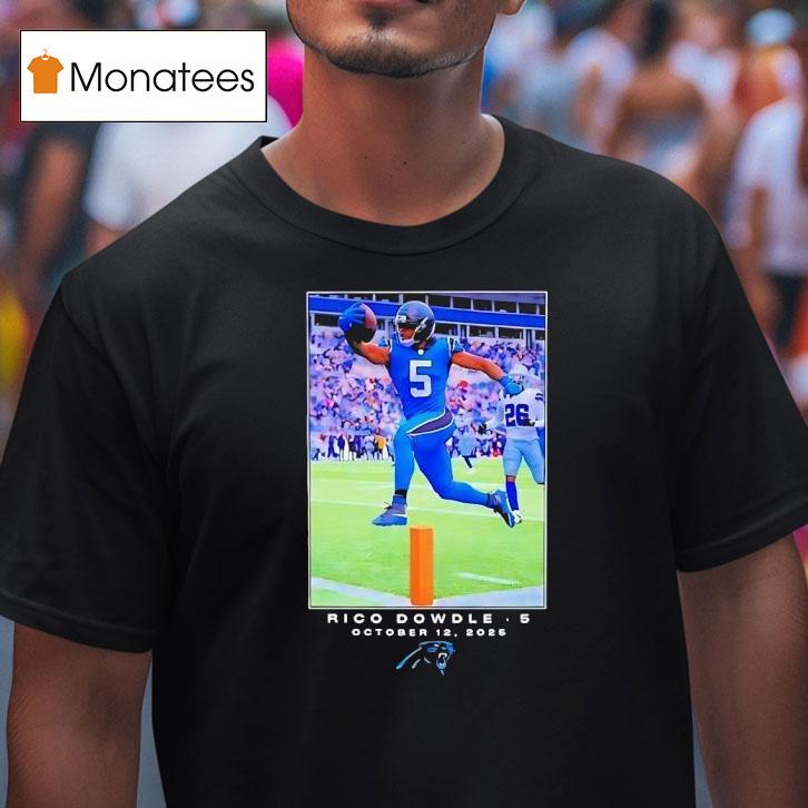 Carolina Panthers Rico Dowdle Nfl Flash Features Week T Shirt Carolina Panthers Rico Dowdle Nfl Flash Features Week T Shirt