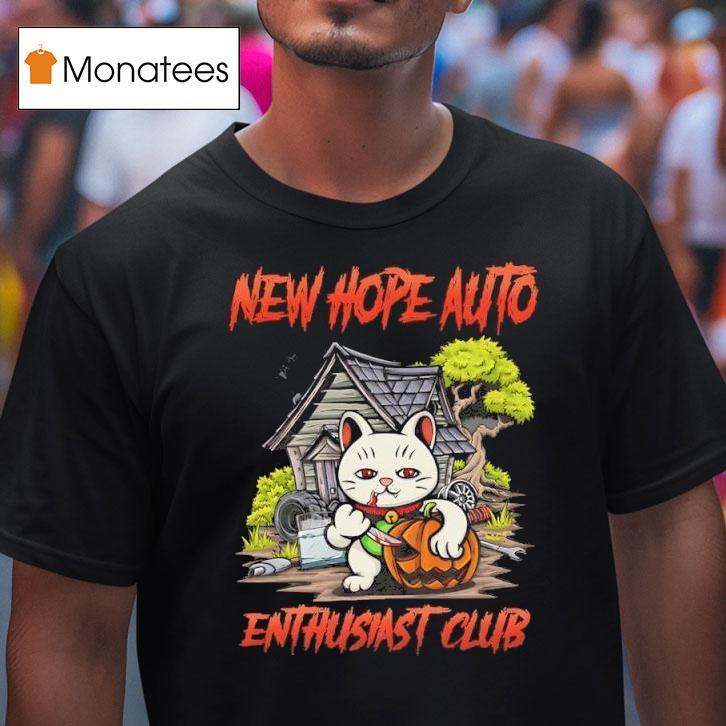 Cat New Hope Auto Enthusiast Club Halloween T Shirt Cat New Hope Auto Enthusiast Club Halloween T Shirt