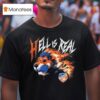 Cincinnati Hell Is Real Retro Flame T Shirt