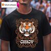 Cincy Football Tiger Pinstripe T Shirt