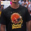 Cleveland Browns Nfl Halftone Christmas Helmet Series T Shirt