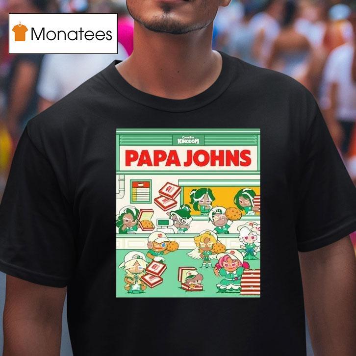 Cookie Run Kingdom Papa Johns T Shirt Cookie Run Kingdom Papa Johns T Shirt