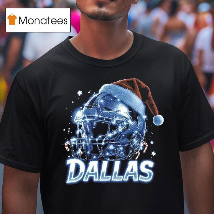 Dallas Cowboys Nfl Helmet Merry Christmas T Shirt Dallas Cowboys Nfl Helmet Merry Christmas T Shirt