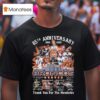 Denver Broncos Th Anniversary Players Signatures Thank You For The Memories T Shirt