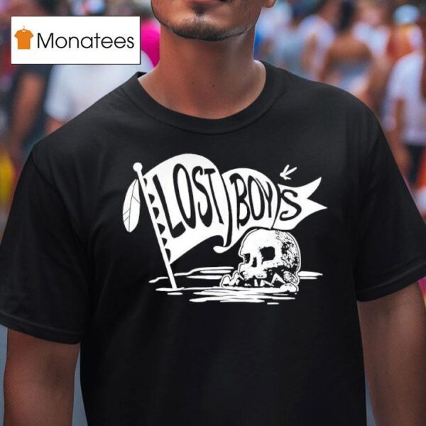Disney Peter Pan The Lost Boys Skull Clan Banner T Shirt