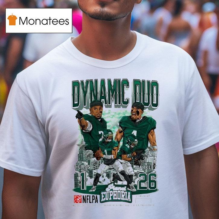 Dynamic Duos Hurts Barkley Philadelphia Eagles Nflpa T Shirt Dynamic Duos Hurts Barkley Philadelphia Eagles Nflpa T Shirt