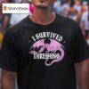Fourth Wing I Survived Threshing Dragon T Shirt