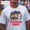 Freddy Krueger Jason Voorhees And Pennywise Nightmare Squad Halloween T Shirt