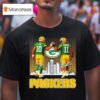 Green Bay Packers Jordan Love And Micah Parsons Signatures Football T Shirt