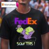 Grinch Vs Fedex Logo Scan This T Shirt