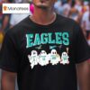 Halloween Ghosts Players Philadelphia Eagles Hurts Brown Barkley Carter Name T Shirt