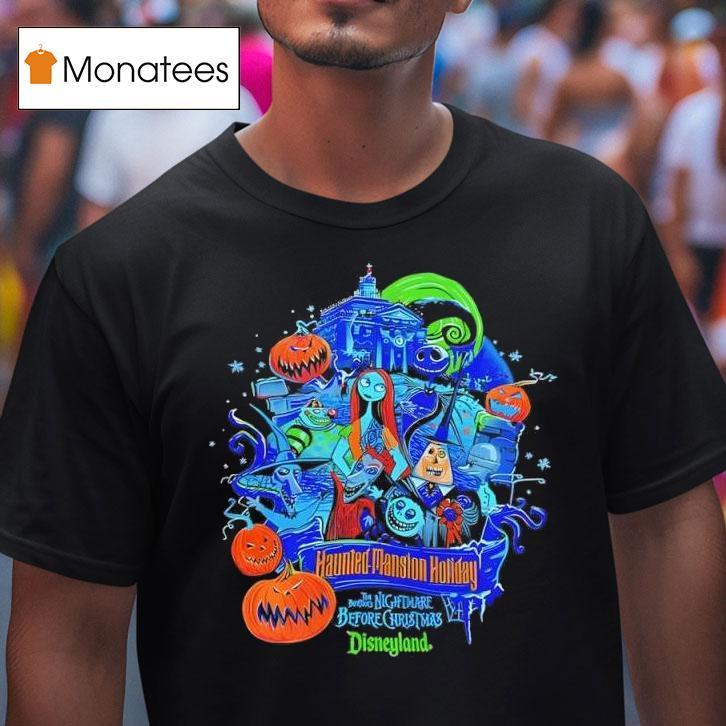 Haunted Mansion Holiday X The Nightmare Before Christmas Halloween T Shirt Haunted Mansion Holiday X The Nightmare Before Christmas Halloween T Shirt