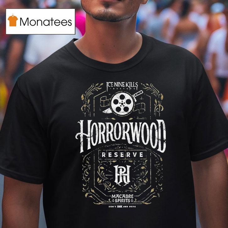 Ice Nine Kills X The Laugh Track Horrorwood Reserve T Shirt Ice Nine Kills X The Laugh Track Horrorwood Reserve T Shirt