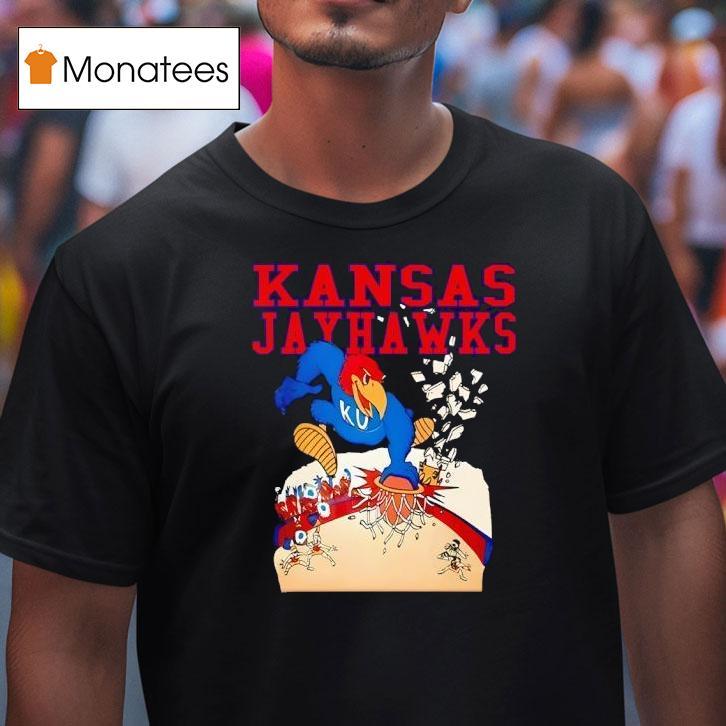 Kansas Jayhawks Slam Dunk T Shirt Kansas Jayhawks Slam Dunk T Shirt