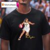 Kelsey Mitchell Superstar Pose Indiana Fever Basketball Signature T Shirt