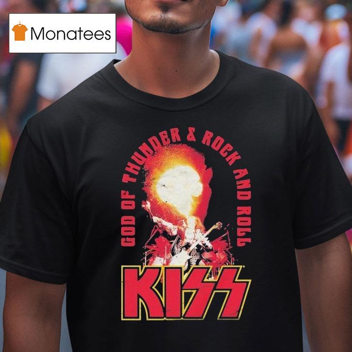 Kiss God Of Thunder Rock And Roll T Shirt Kiss God Of Thunder Rock And Roll T Shirt