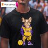 Los Angeles Lakers X Bulldog Hoop Dogs T Shirt