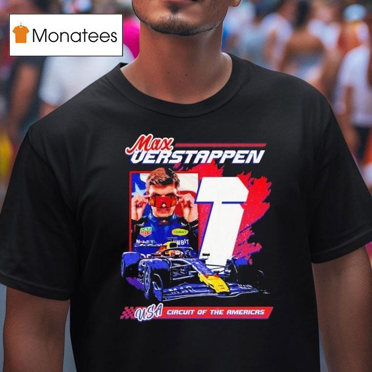 Max Verstappen Usa Circuit Of The Americas Racing T Shirt Max Verstappen Usa Circuit Of The Americas Racing T Shirt