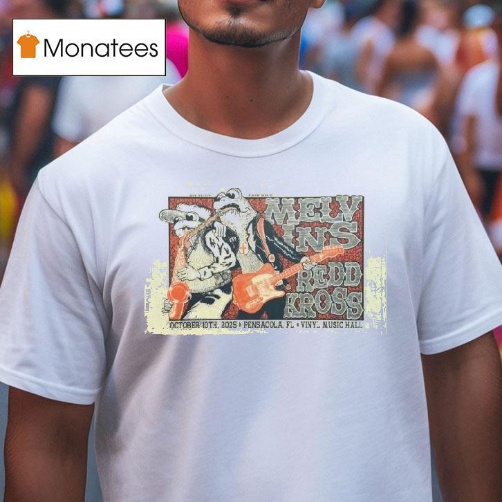 Melvins And Redd Kross Oct Vinyl Music Hall Shows T Shirt Melvins And Redd Kross Oct Vinyl Music Hall Shows T Shirt