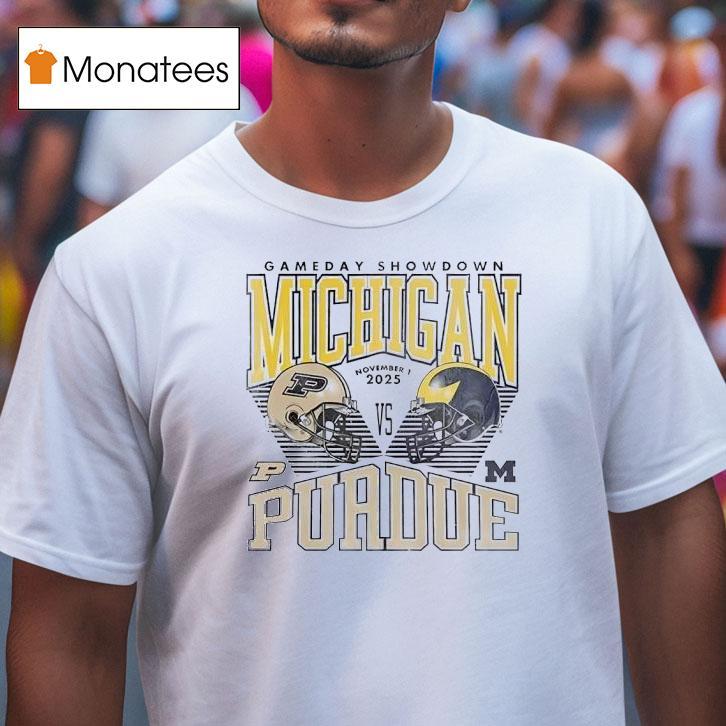 Michigan Wolverines Football Vs Purdue Boilermakers Game Day Showdown T Shirt Michigan Wolverines Football Vs Purdue Boilermakers Game Day Showdown T Shirt