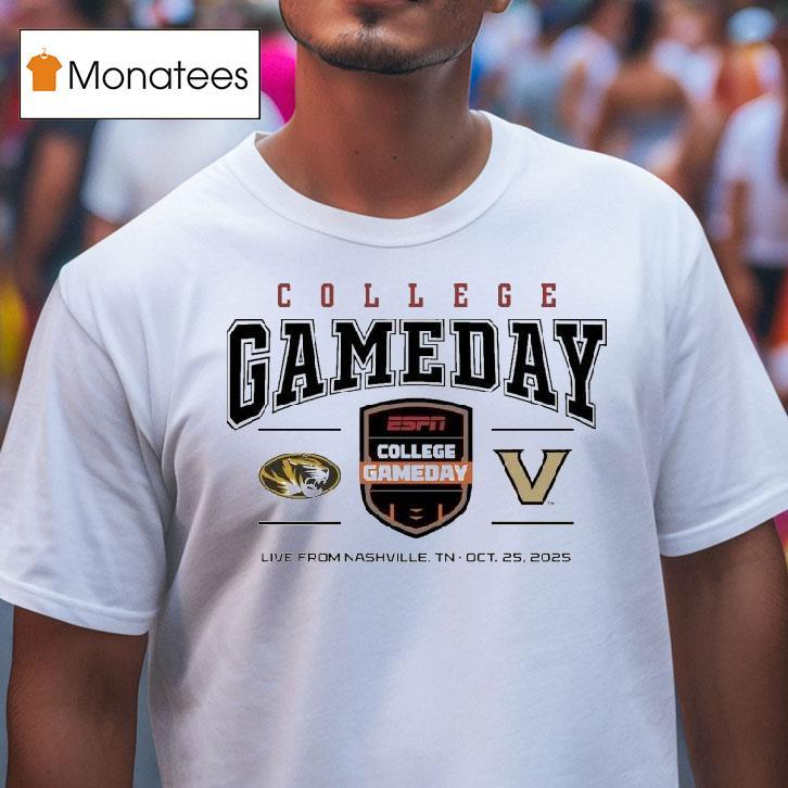 Missouri Tigers Vs Vanderbilt Commodores College Gameday T Shirt Missouri Tigers Vs Vanderbilt Commodores College Gameday T Shirt