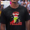Mlb Philadelphia Phillies Christmas Grinch Helmets Baseball Logo T Shirt
