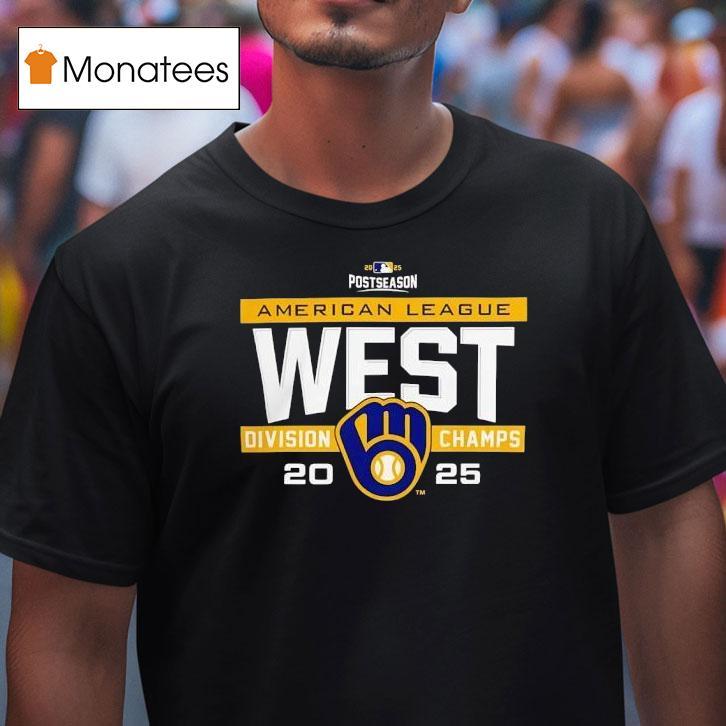 Mlb Postseason Milwaukee Brewers American League West Champions T Shirt Mlb Postseason Milwaukee Brewers American League West Champions T Shirt