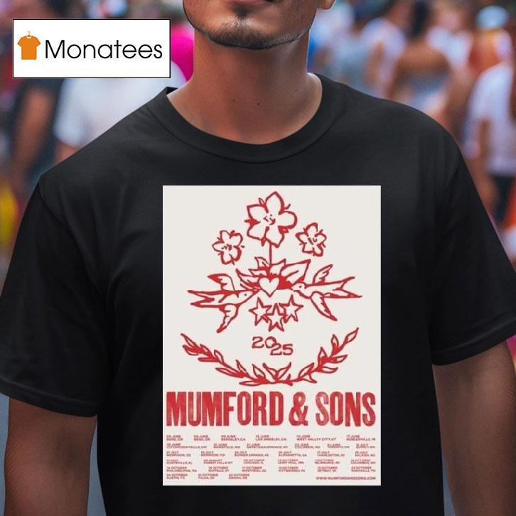 Mumford And Sons Rushmere North America Tour Schedule Dates T Shirt Mumford And Sons Rushmere North America Tour Schedule Dates T Shirt