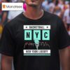 New York Liberty Basketball Nyc City Skyline T Shirt