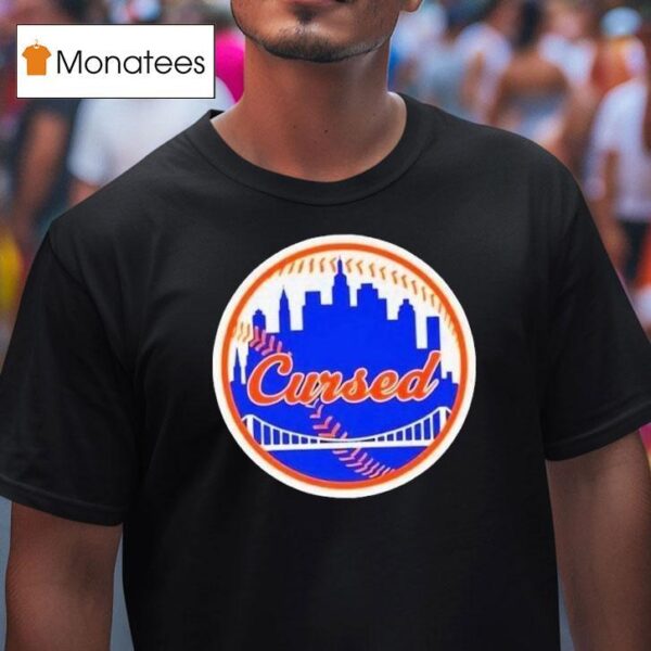 New York Mets Cursed Skyline T Shirt