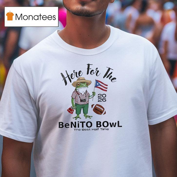 Nfl X Bad Bunny Super Bowl Here For The Benito Bowl The Best Half Time Logo Signature Masco T Shirt Nfl X Bad Bunny Super Bowl Here For The Benito Bowl The Best Half Time Logo Signature Masco T Shirt