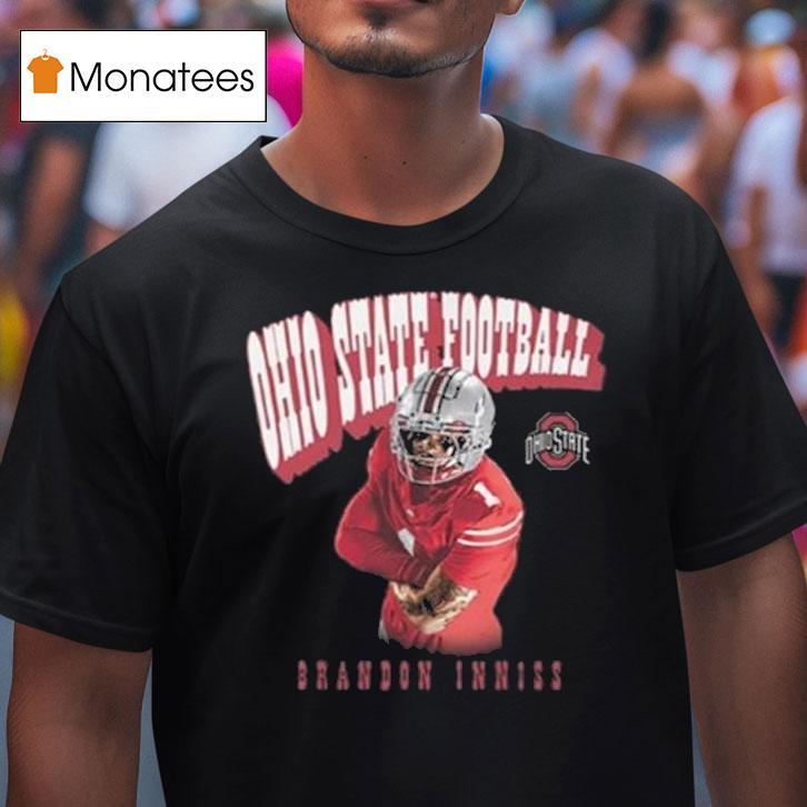 Ohio State Football Brandon Inniss Illustrated T Shirt Ohio State Football Brandon Inniss Illustrated T Shirt