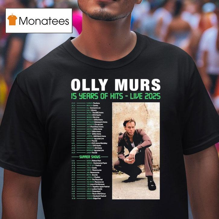 Olly Murs Years Of Hits Live Summer Shows T Shirt Olly Murs Years Of Hits Live Summer Shows T Shirt