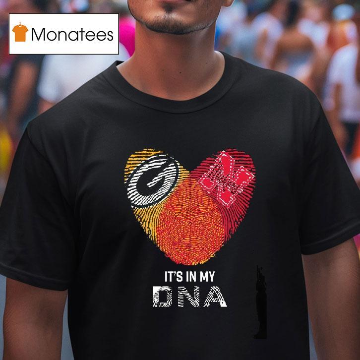 Original Green Bay Packers And Nebraska Cornhuskers Heart It S In My Dna T Shirt Original Green Bay Packers And Nebraska Cornhuskers Heart It S In My Dna T Shirt