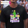 Peanuts Characters X Kansas State Wildcats Chrismas T Shirt