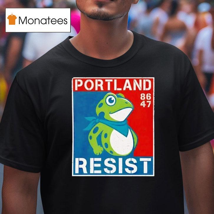 Portland Resist Frog T Shirt Portland Resist Frog T Shirt