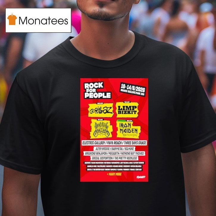 Rock For People Hradec Kralove T Shirt Rock For People Hradec Kralove T Shirt