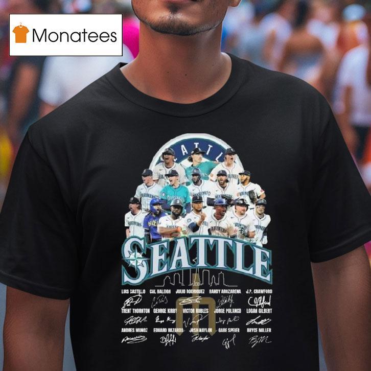 Seattle Mariners Players Signatures Skyline T Shirt Seattle Mariners Players Signatures Skyline T Shirt