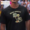 Skeleton Eating Brain Bone Appeti T Shirt